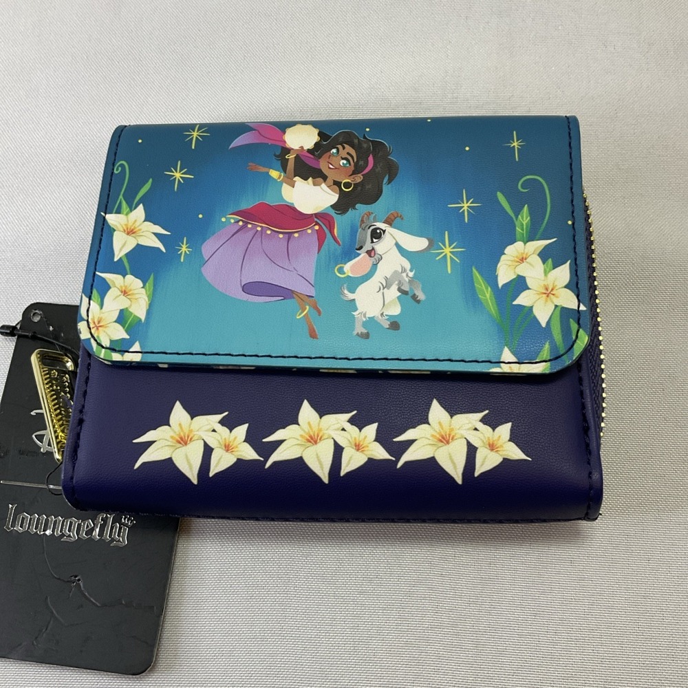 Disney Loungefly Esmeralda & Djali The Hunchback Of Notre Dame Zip Wallet NWT
